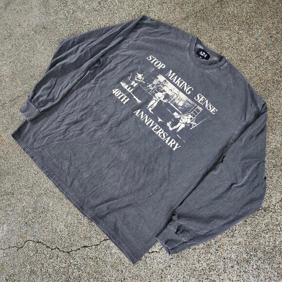 Vtg Y2k A24 Talking Heads Stop Making Sense Rock Band Longsleeve T Shirt XXL - Picture 2 of 6